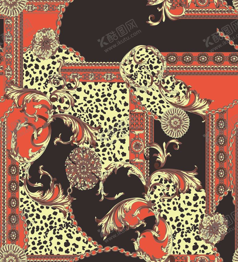 编号：67334706241142361139【酷图网】源文件下载-豹纹链条