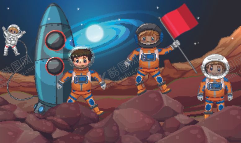 编号：56518809270410369274【酷图网】源文件下载-卡通宇航员