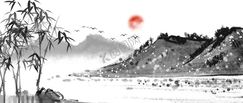 编号：77701505031139078713【酷图网】源文件下载-中国风山水背景