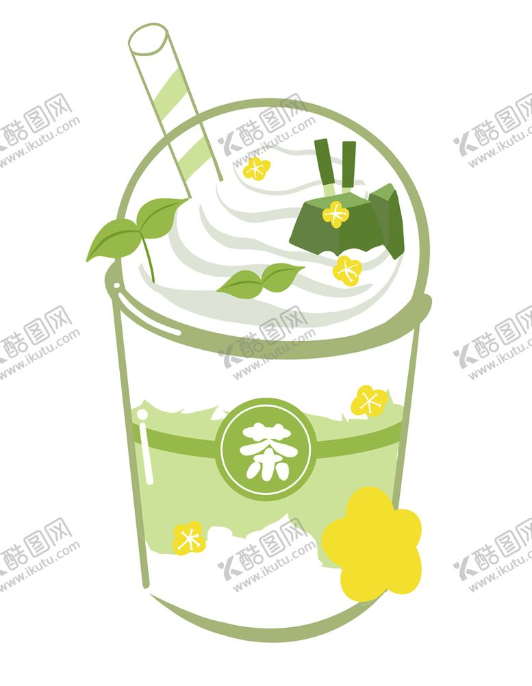编号：63072109161416497165【酷图网】源文件下载-抹茶星冰乐 冰淇淋