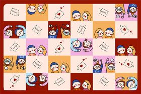 卡通图案样式背景