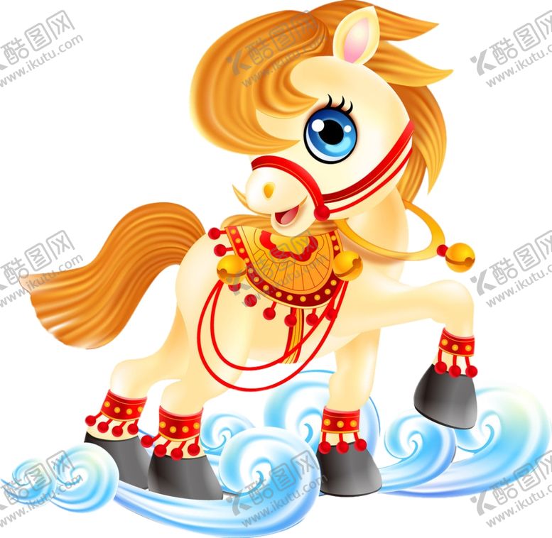 编号：78994107080124124784【酷图网】源文件下载-可爱马卡通飞翔的素材