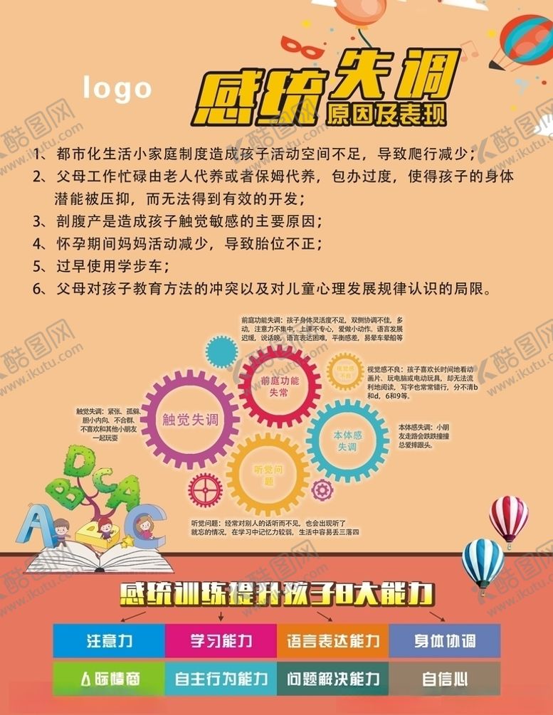 编号：86652310252202554942【酷图网】源文件下载-感统失调