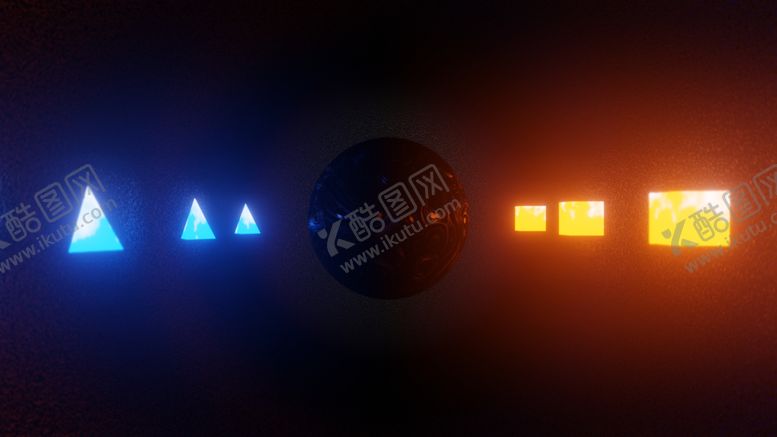 编号：22913309110045156387【酷图网】源文件下载-彩色几何球体炫光背景