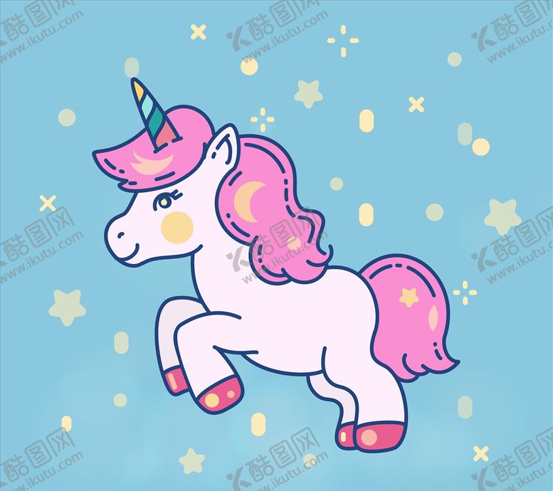 编号：66159409152011145551【酷图网】源文件下载-卡通独角兽
