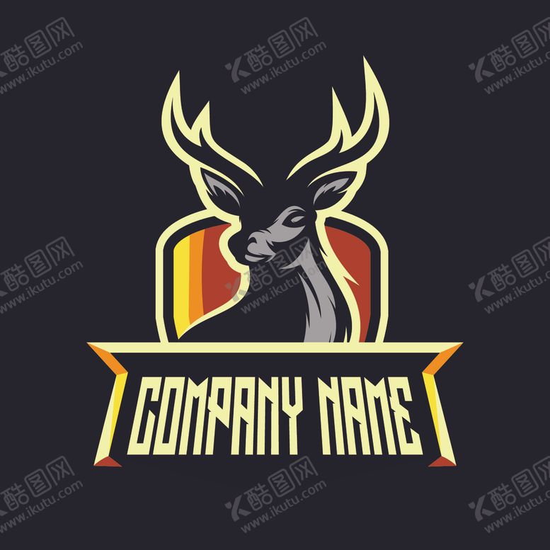 编号：28926610071443388209【酷图网】源文件下载-鹿头标志