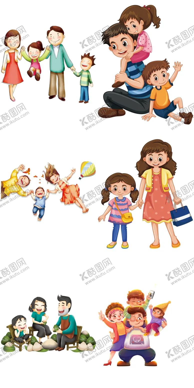编号：91673512161431507300【酷图网】源文件下载-欢乐一家人