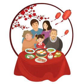 一家人团圆素材