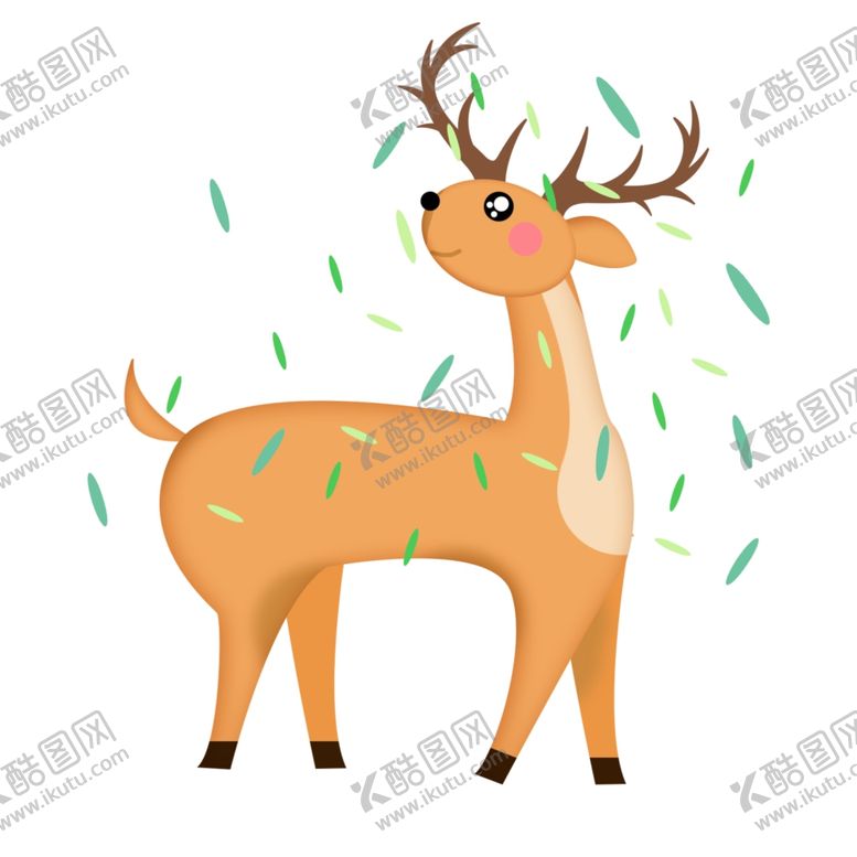 编号：55884609242018307111【酷图网】源文件下载-卡通鹿