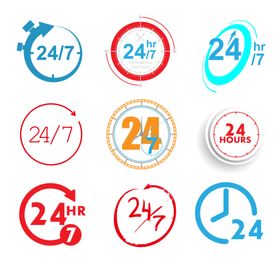 24小时图标