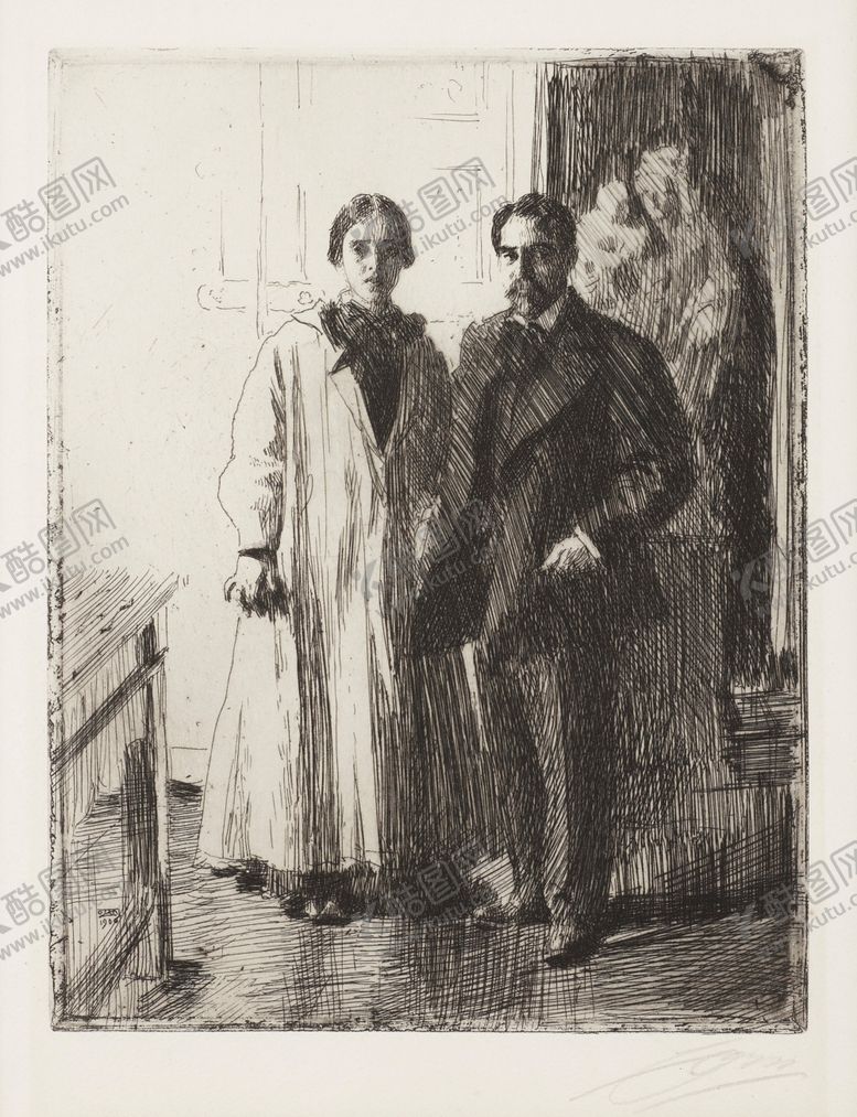 编号：39722509190113423065【酷图网】源文件下载-人物形象素描绘画