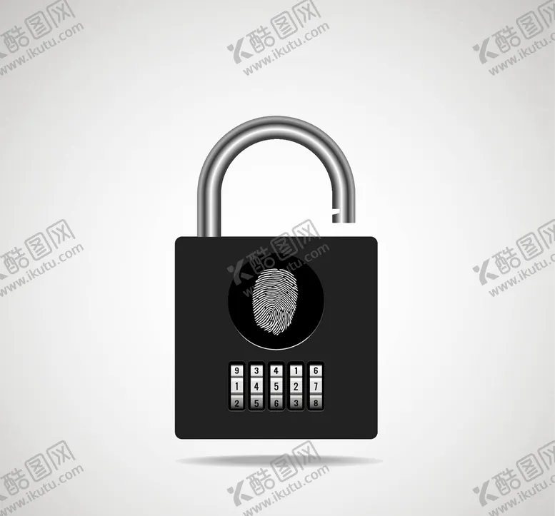 编号：56204909200814065083【酷图网】源文件下载-挂锁矢量插图