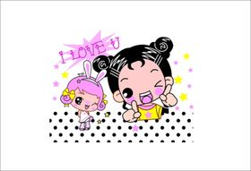 卡通女孩