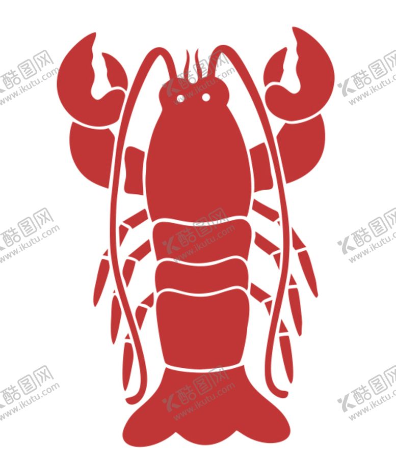 编号：11158610201556304965【酷图网】源文件下载-小龙虾简画矢量图