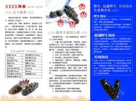 海参三折页