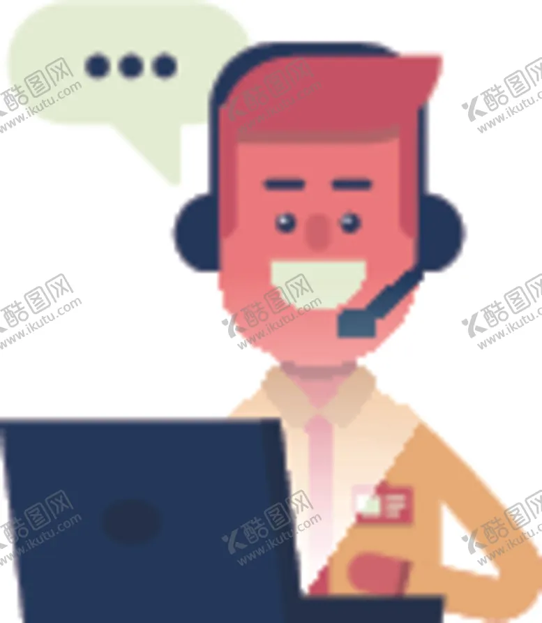 编号：59486106272257056127【酷图网】源文件下载-男客服