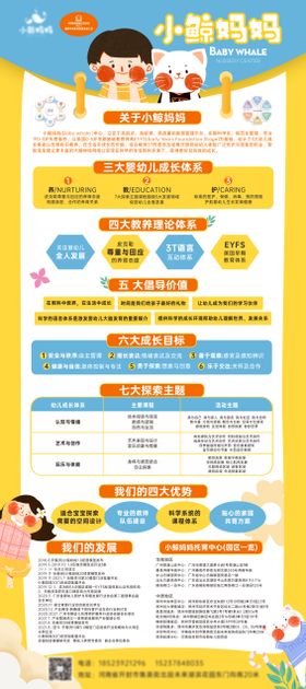 幼儿园卡通手绘展架