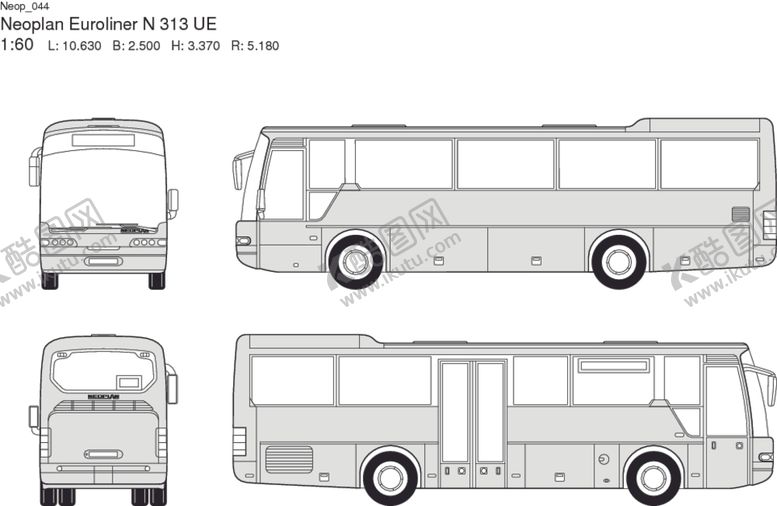 编号：71391209162057331553【酷图网】源文件下载-手绘客运汽车