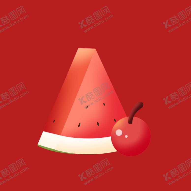 编号：93698301251009234002【酷图网】源文件下载-手绘西瓜水果