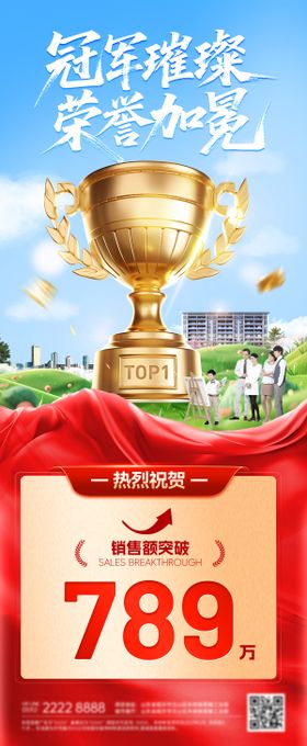 喜报战报捷报奖杯销售业绩排名排行榜海