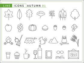 自然元素图标集