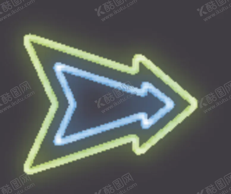 编号：20450107051558443813【酷图网】源文件下载-霓虹灯箭头