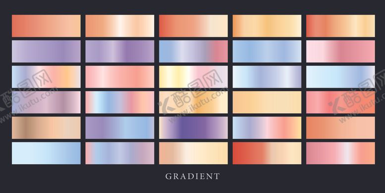 编号：23604704301835076742【酷图网】源文件下载-渐变色卡