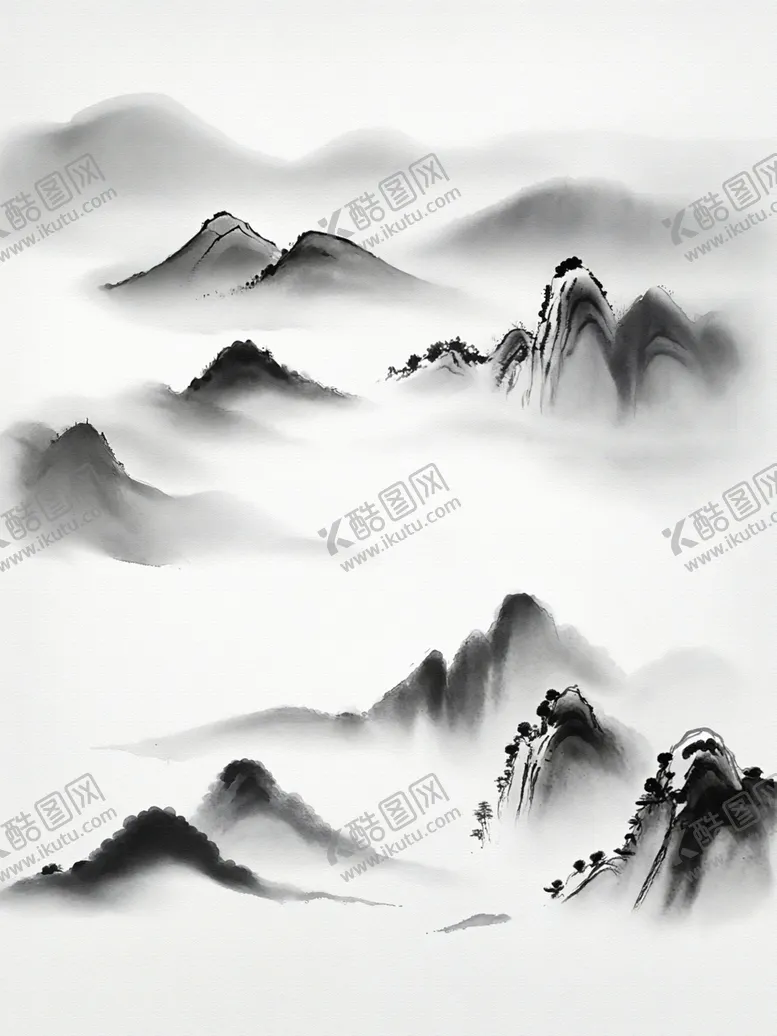 编号：33300802130044267437【酷图网】源文件下载-山水水墨画