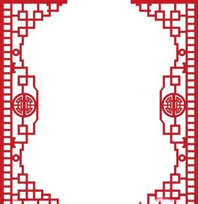 中式底纹边框素材矢量图