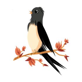 立春燕子插画
