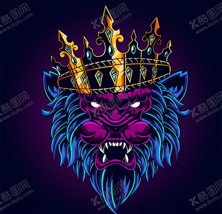 编号：43032809282306409170【酷图网】源文件下载-狮子图案