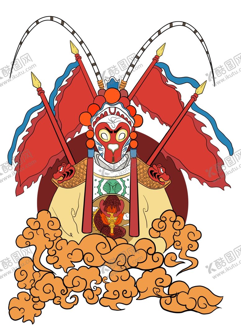 编号：73684110260437397528【酷图网】源文件下载-大圣插画