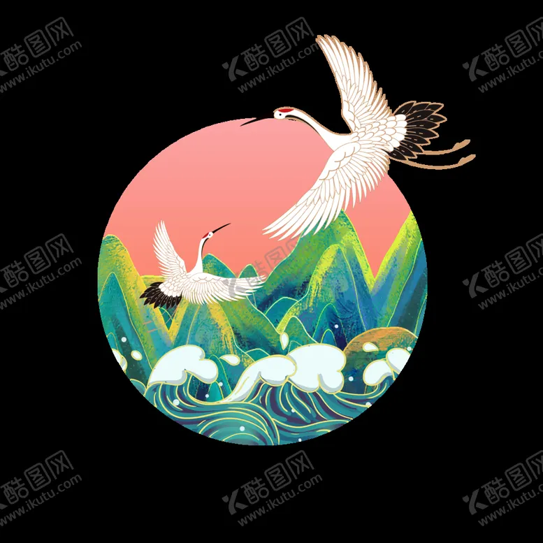编号：60425909150003518439【酷图网】源文件下载-国潮风元素 