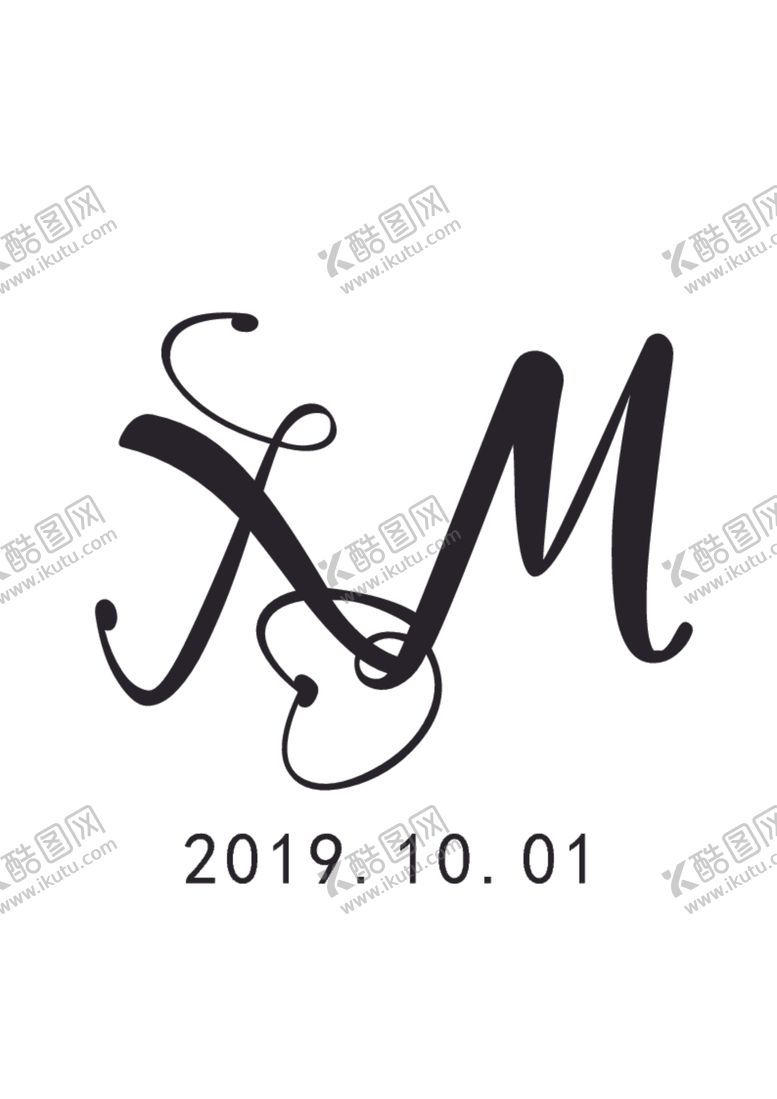 编号：65370910171358221301【酷图网】源文件下载-婚礼logo英文logo