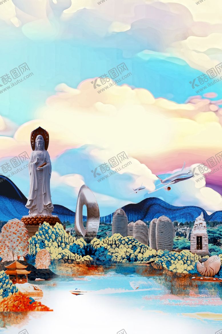 编号：44416606280610578572【酷图网】源文件下载-夏季沙滩