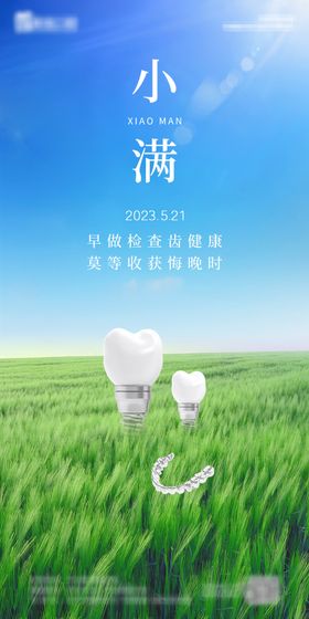 小满节气海报