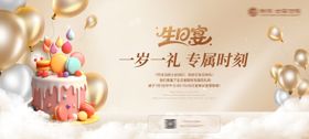别墅洋房业主生日宴活动背景板