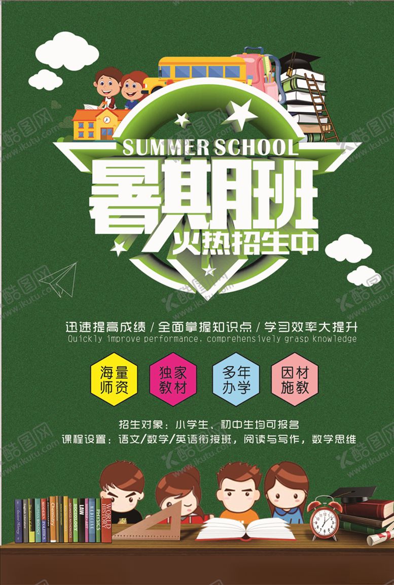 编号：58723105021010051309【酷图网】源文件下载-暑期班