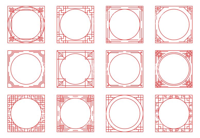 编号：30916709280545061285【酷图网】源文件下载-中国风边框素材
