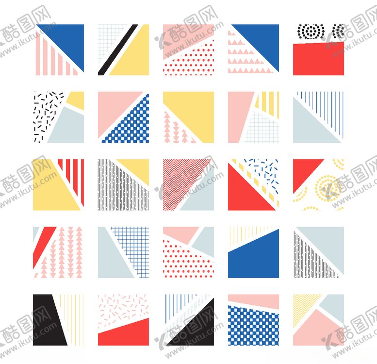 编号：55590610101217355570【酷图网】源文件下载-几何形状背景孟菲斯图形抽象