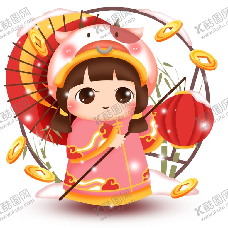 编号：10659605181250252336【酷图网】源文件下载-2021金牛送福牛年