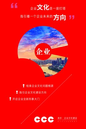 企业文化建设海报
