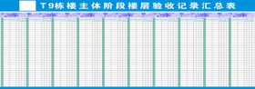 主体阶段楼层验收记录汇总表