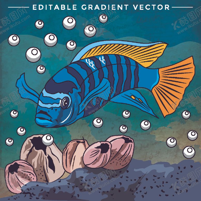 编号：40877510060218014961【酷图网】源文件下载-海底世界插画