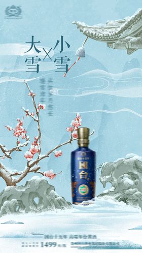 大雪小雪节气海报