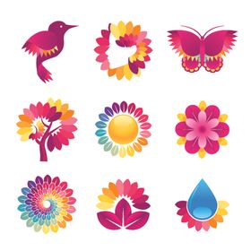 彩色标志logo设计素材