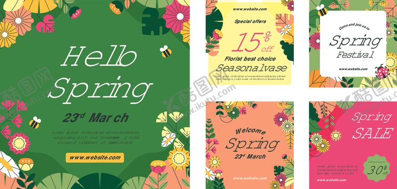 编号：98884311021208025902【酷图网】源文件下载-春季主题海报设计