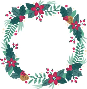 圣诞花环免抠图