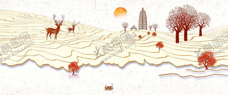 编号：19735011270603106472【酷图网】源文件下载-中国风山水背景