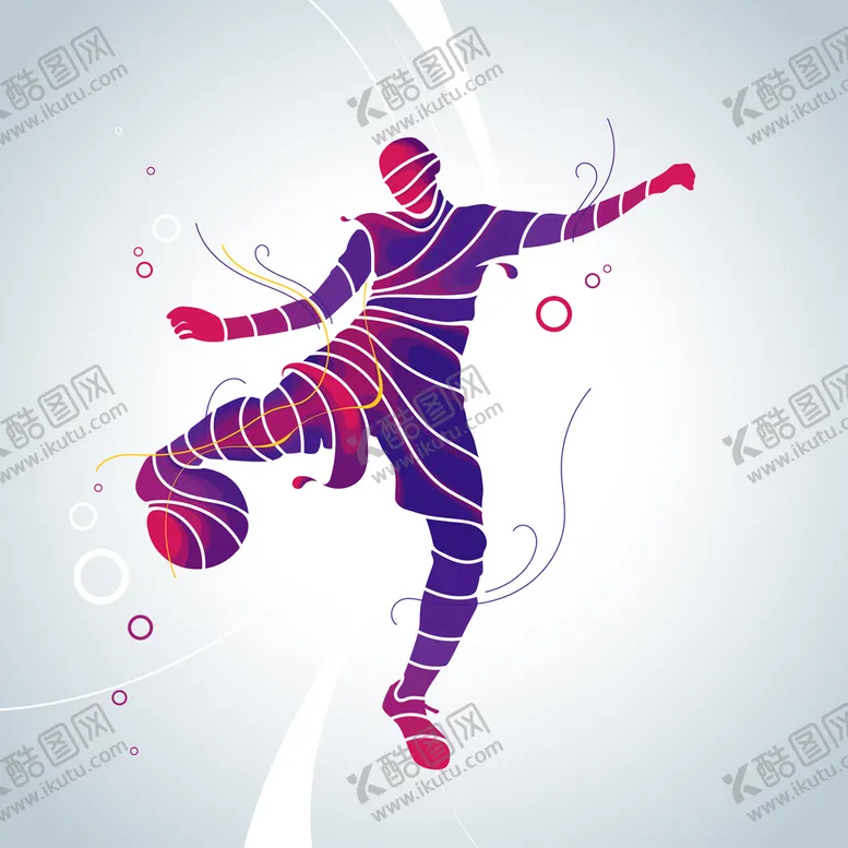 编号：17254309272242503719【酷图网】源文件下载-足球剪影